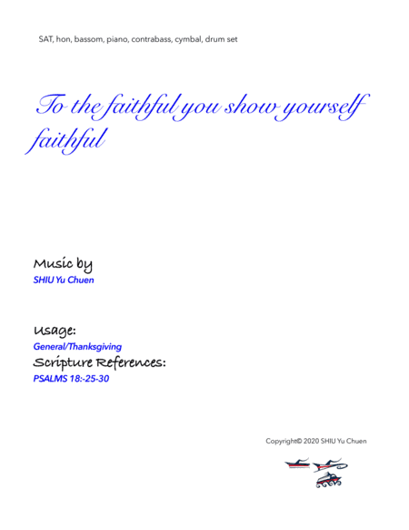 to the faithful you show yourself faithful
