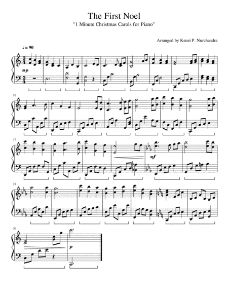 The First Noel (Sing Noel) (arr. Kenzi Priatna Nurchandra)