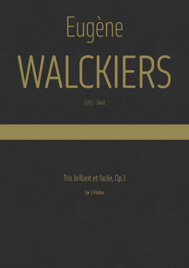 Walckiers - Trio brillant et facile for 3 Flutes, Op.3 (arr. J.G. Cucó Barber)