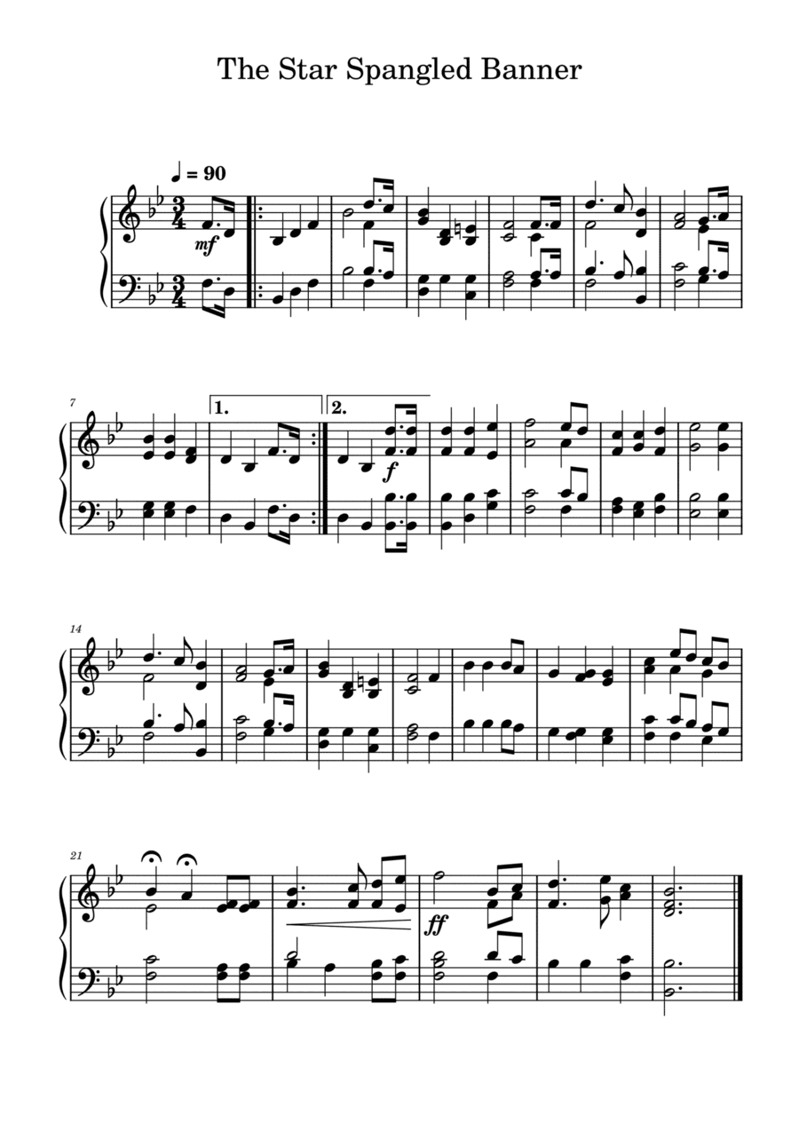 The Star Spangled Banner (Piano) (arr. Henrique F Mangoni)