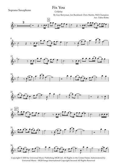 Fix You (arr. Fabio Britto)