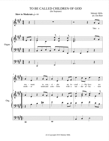 To be Called Children of God (organ/soprano)