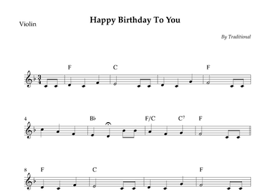 Happy Birthday To You (arr. Wesley S. SIlva)