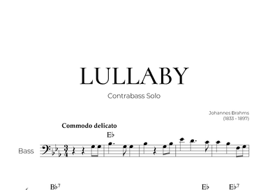 Lullaby (Bass Solo) - Johannes Brahms (arr. Pedro Merendi)