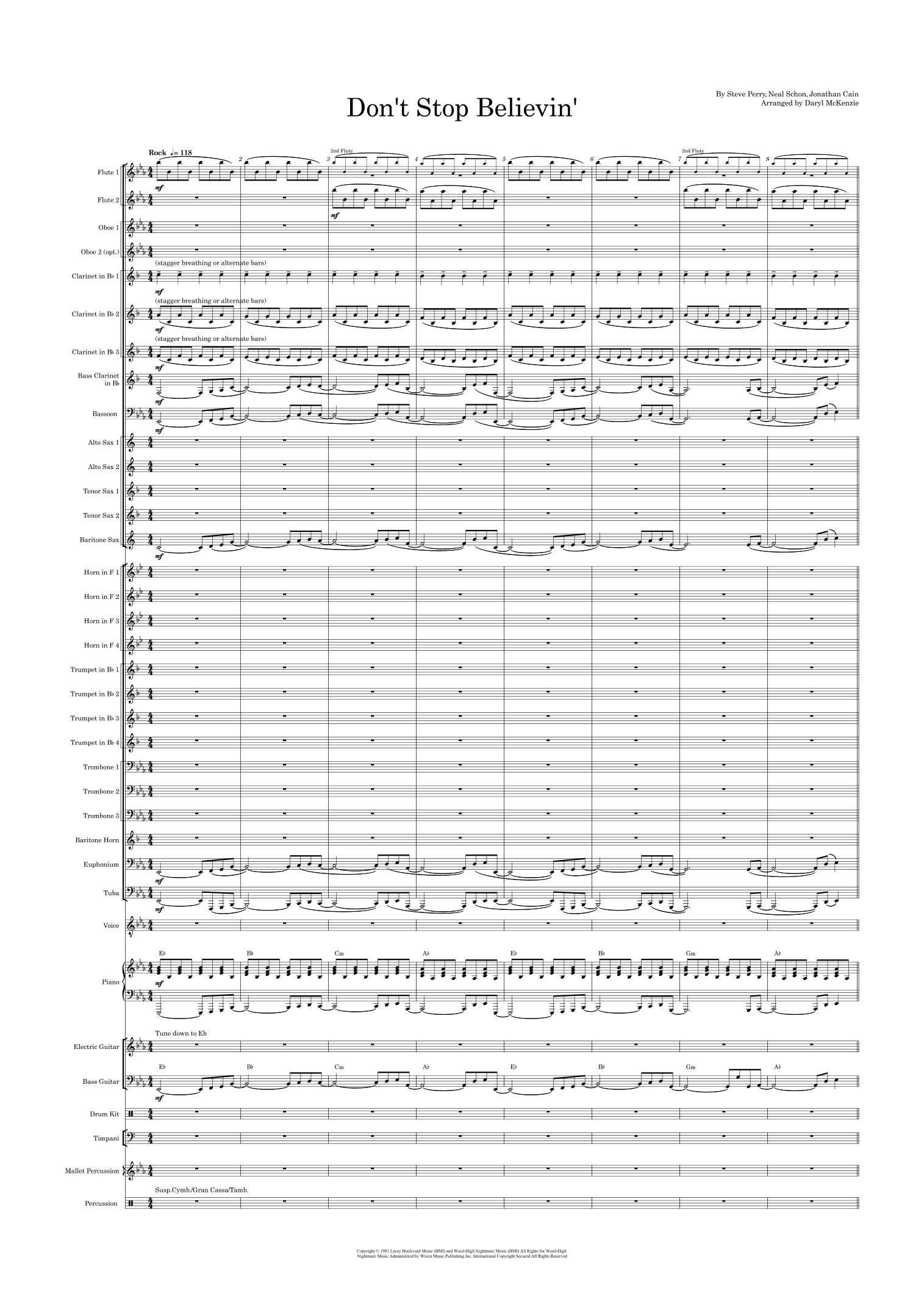 Don't Stop Believin' (arr. Daryl McKenzie)
