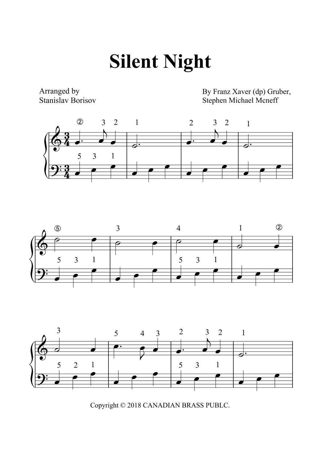 Silent Night (arr. Stanislav Borisov)