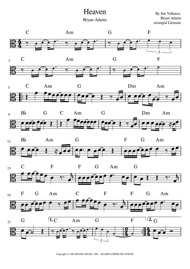 Heaven (arr. Lkmusic)