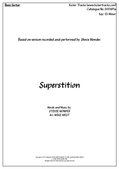 Superstition (arr. Michael Storeton-West)