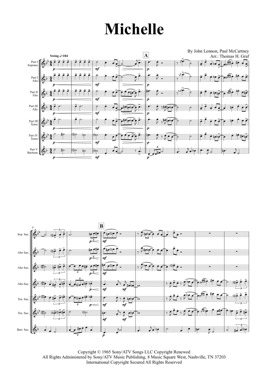 Michelle (arr. Thomas Graf)