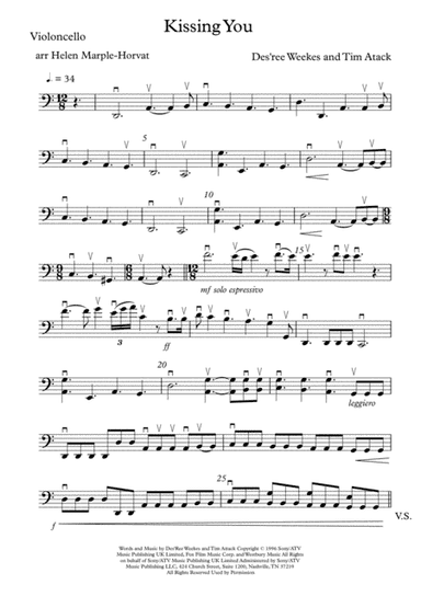 Kissing You (arr. HELEN MARPLE-HORVAT)