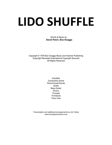 Lido Shuffle (arr. Jim Farley)