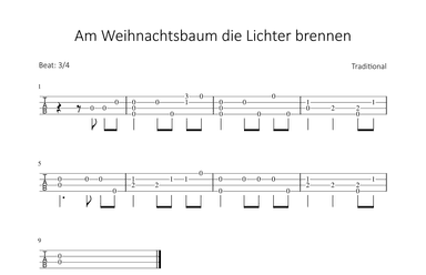 Am Weihnachtsbaum die Lichter brennen (arr. Bettina Schipp)
