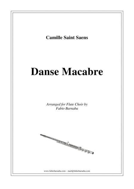 Dance Macabre - complete for Flute Choir (arr. Fabio Barnaba)