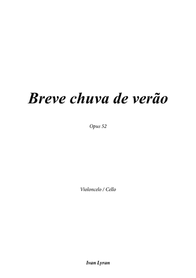 Breve chuva de verão Opus 52