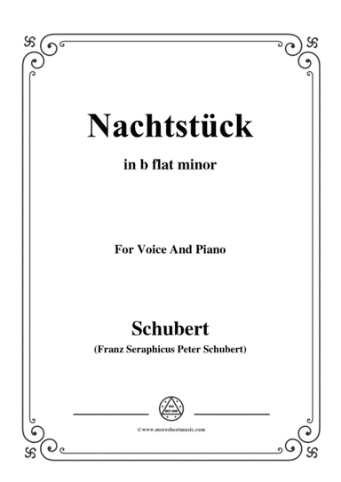 Schubert-Nachtstück,Op.36 No.2,in b flat minor,for Voice&Piano (arr. MSM)