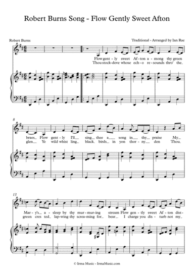 Robert Burns - Flow Gently Sweet Afton - Vocal (arr. Ian Rae)