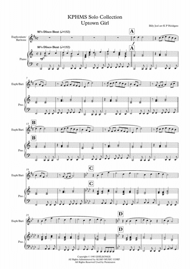 Uptown Girl (arr. Kevin P Holdgate)