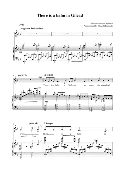 There is a balm in Gilead (arr. Masashi Fujimoto)