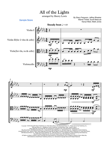 All Of The Lights (arr. Sherry Lewis Publishing)