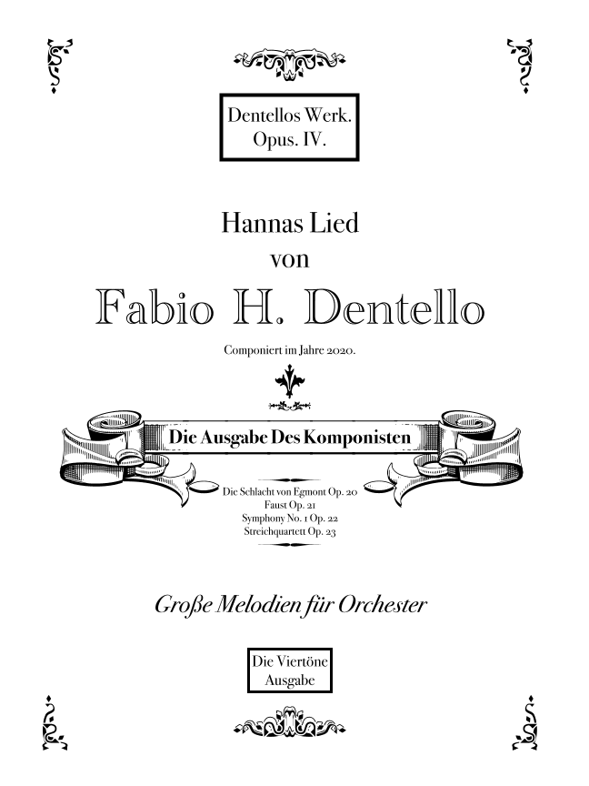 Hanna's Song Op. 4