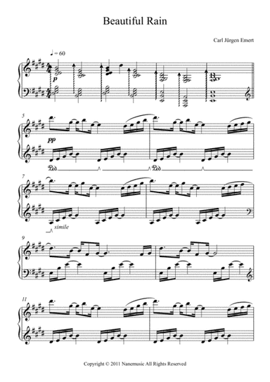 Beautiful Rain - Piano Melancolía