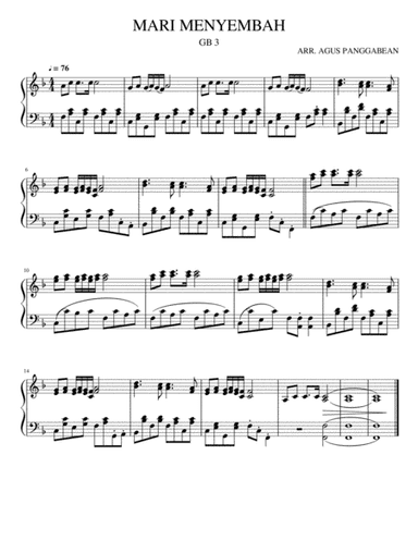 GB 3. MARI MENYEMBAH (arr. Agus Panggabean.)