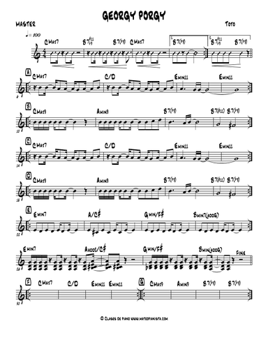 Georgy Porgy (disco Version) (arr. Mateo Aguilar)