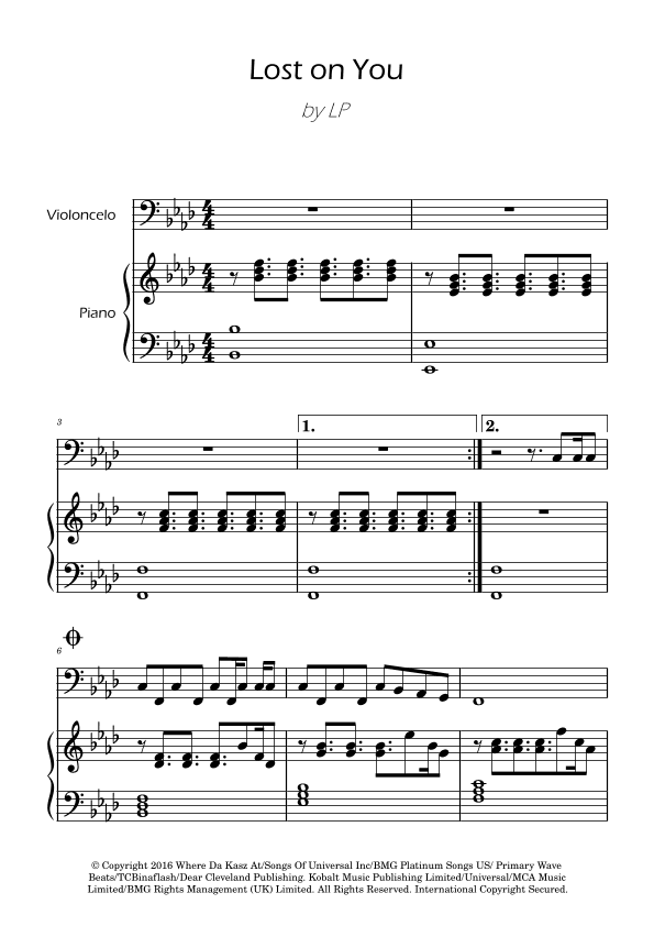 Lost On You (arr. Ygor Nunes)