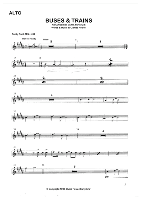 Buses And Trains (arr. Daryl McKenzie)