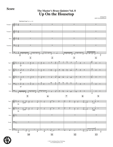 Up On the Housetop for brass quintet (arr. Jeff D. Anderson)