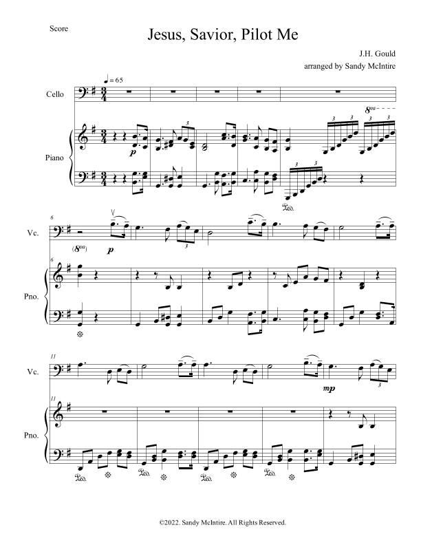 Jesus, Savior, Pilot Me (arr. Sandy McIntire)