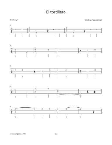 El tortillero (arr. Bettina Schipp)