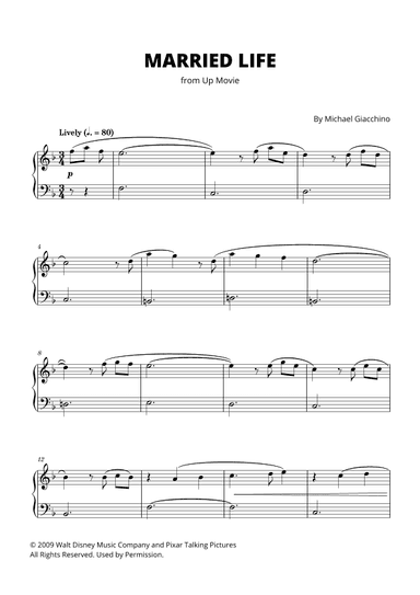 Married Life (arr. Cadenza Editions)