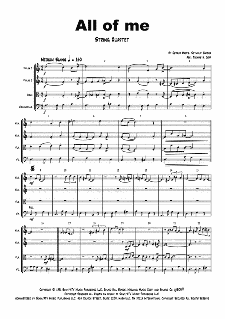 All Of Me (arr. Thomas H. Graf)
