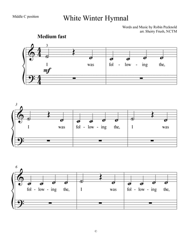 White Winter Hymnal (arr. arr. Sherry Frush, NCTM)