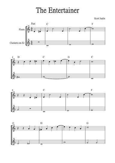 The Entertainer (arr. Jackson Spindler)