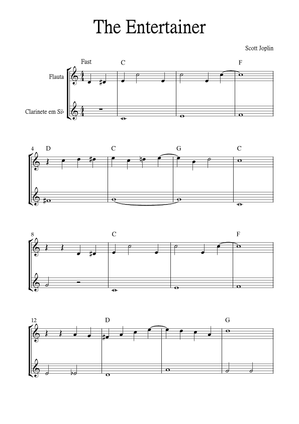 The Entertainer (arr. Jackson Spindler)
