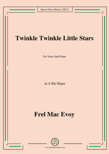 Frel Mac Evoy-Twinkle Twinkle Little Star,in A flat Major (arr. Open Cloud)