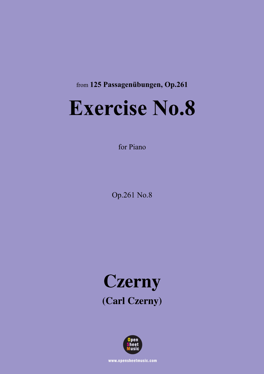C. Czerny-Exercise No.8,Op.261 No.8 (arr. OSM Press)