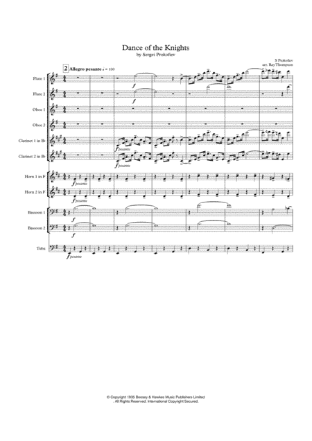 Dance Of The Knights (arr. Ray Thompson)
