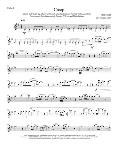 Creep (arr. arr. Margie Dally)