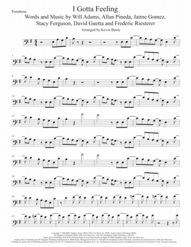 I Gotta Feeling (arr. Kevin Busse)