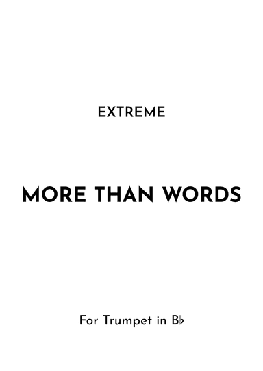 More Than Words (arr. Jireh J.)