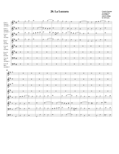 Sonata no.20 a8 (28 Sonate a quattro, sei et otto, con alcuni concerti (1608)) "La Luzzara" (arrange (arr. Gil Garty)