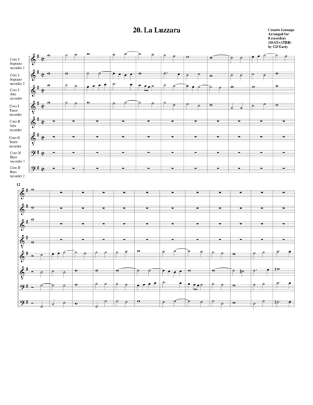 Sonata no.20 a8 (28 Sonate a quattro, sei et otto, con alcuni concerti (1608)) "La Luzzara" (arrange (arr. Gil Garty)