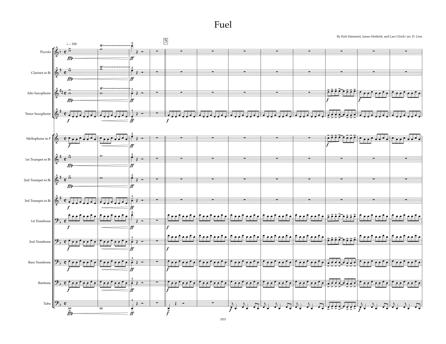 Fuel (arr. Don Linn)