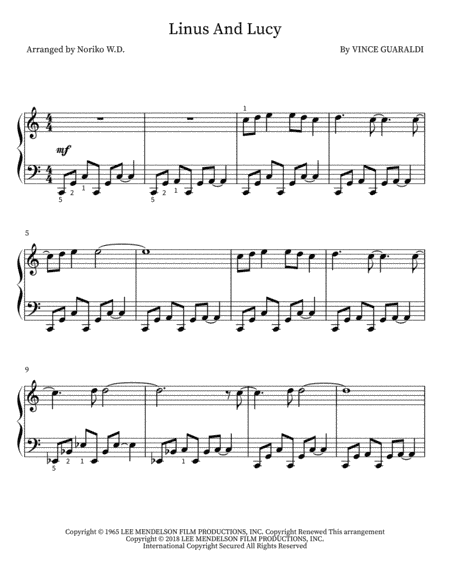 Linus And Lucy (arr. Noriko W.D.)