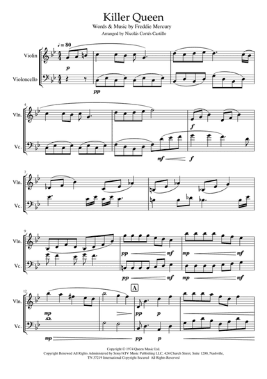 Killer Queen (arr. Nicolás Cortés Castillo)