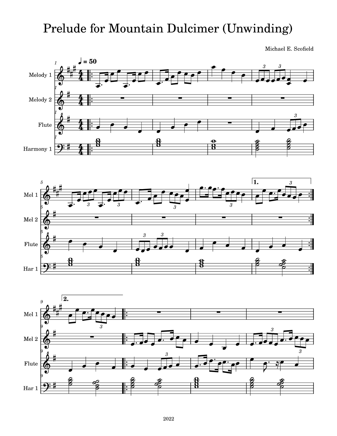 Prelude for Mountain Dulcimer (Unwinding)