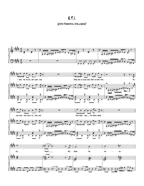 Extraterrestrial Intelligence (arr. Biegler)